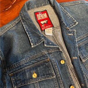 UNIONBAY Blue Jean Jacket with Gold Accents